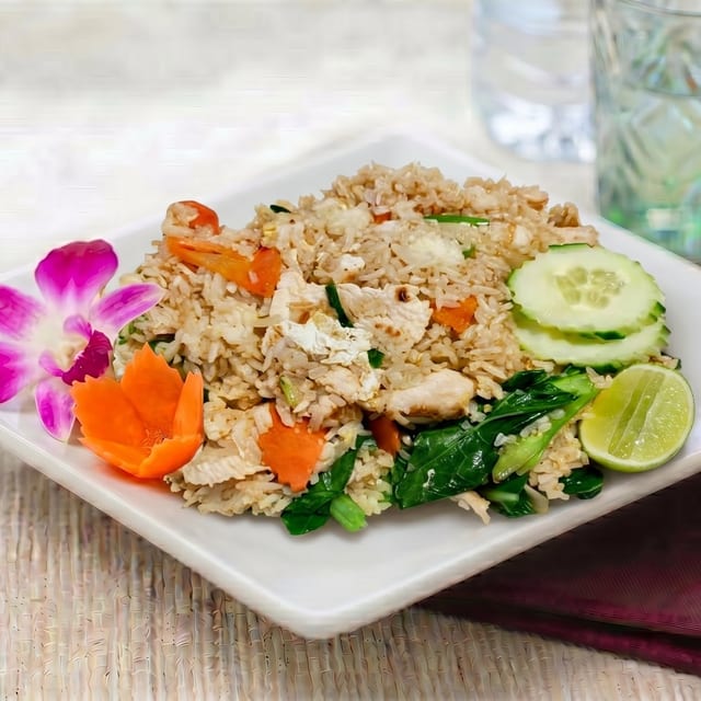 (L) Thai Fried Rice.